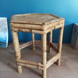 Bamboo saddle pot holder console