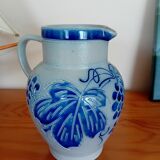 Large pitcher Alsace sandstone signed