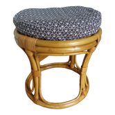 Pouf rattan stool wicker