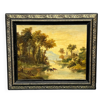 Ancient Italian landscape.