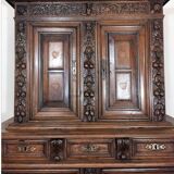 Double body sideboard, Walnut, Renaissance period, Circa 1600