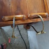 2 coat racks - wall hooks (wood and metal)