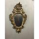 Golden wood mirror, italy early 20th century - 75x44cm