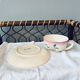 Two breakfast cups Longwy cherry design