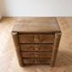 Commode Art Déco ancienne en bois à 4 tiroirs