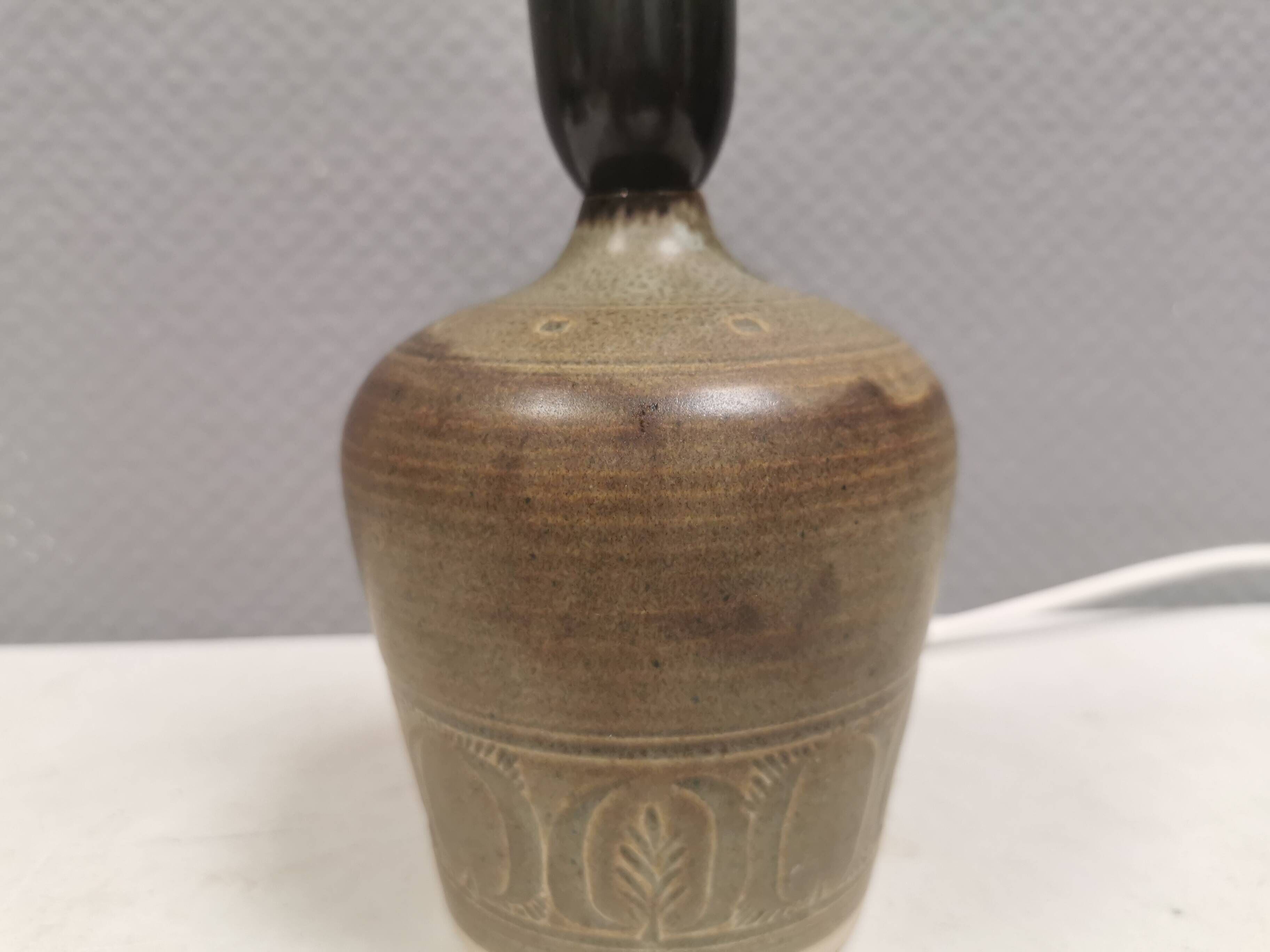 Petite lampe de table en céramique, années 1980 Danemark