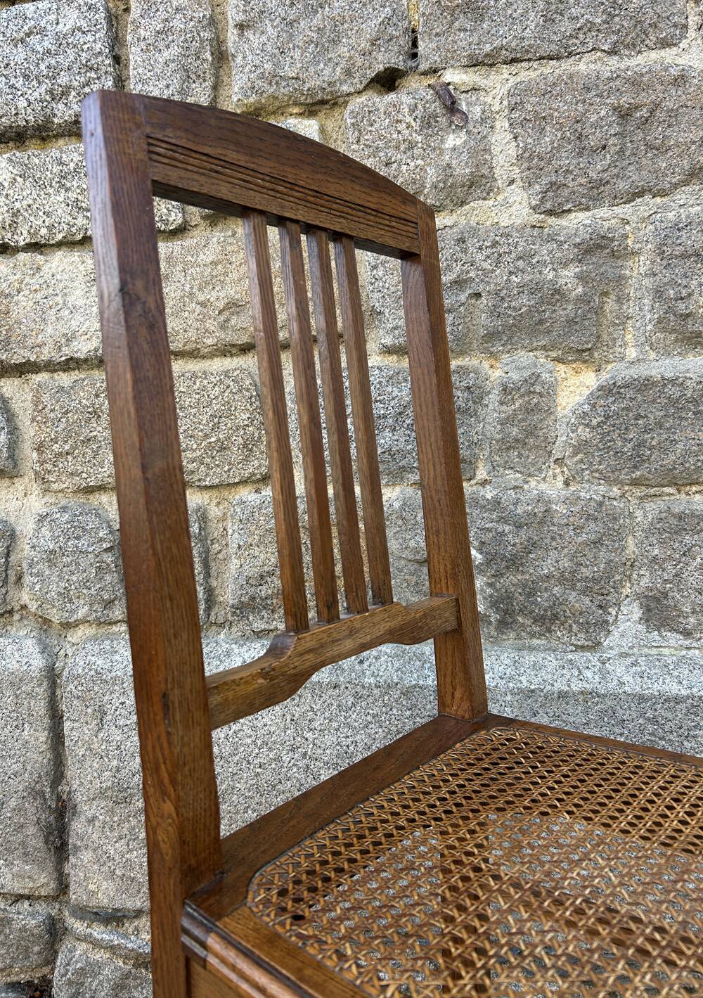 Pair of caned chairs Art Nouveau, 1900