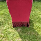 Fauteuil boudoir en velours