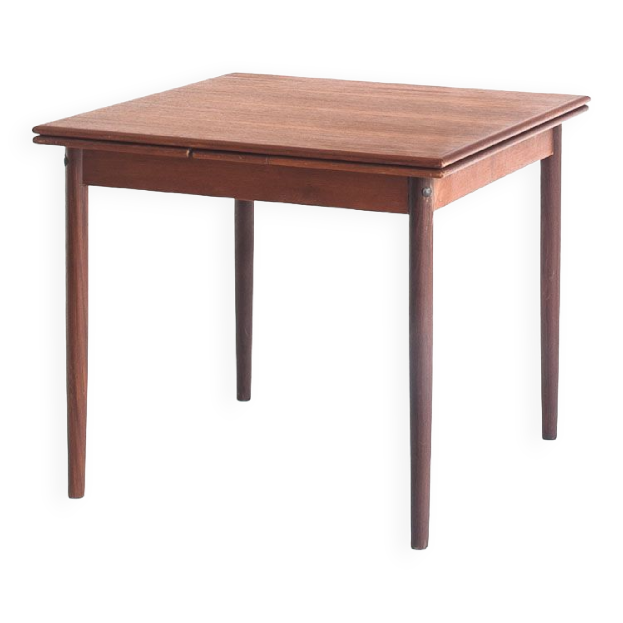 Teak dining table with Scandinavian-style extensions - France, 1960