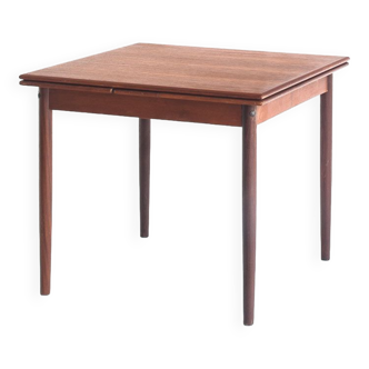 Teak dining table with Scandinavian-style extensions - France, 1960