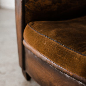 Vintage leather club chair