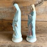 2 old religious statuettes from the early 20th century