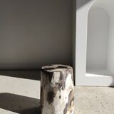 Side table in petrified wood