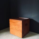 Handcrafted Cubical Side Table, Belgium, 1950s
