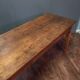 Table de ferme française antique en bois fruitier