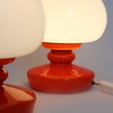 Glass Table Lamps by Stepan Tabery for Osvetlovaci Sklo, 1970s,