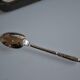 12 Silver-plated metal mocha spoons with Russian handle + box