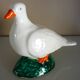 Glazed ceramic bird, signed Vallauris with bright colors