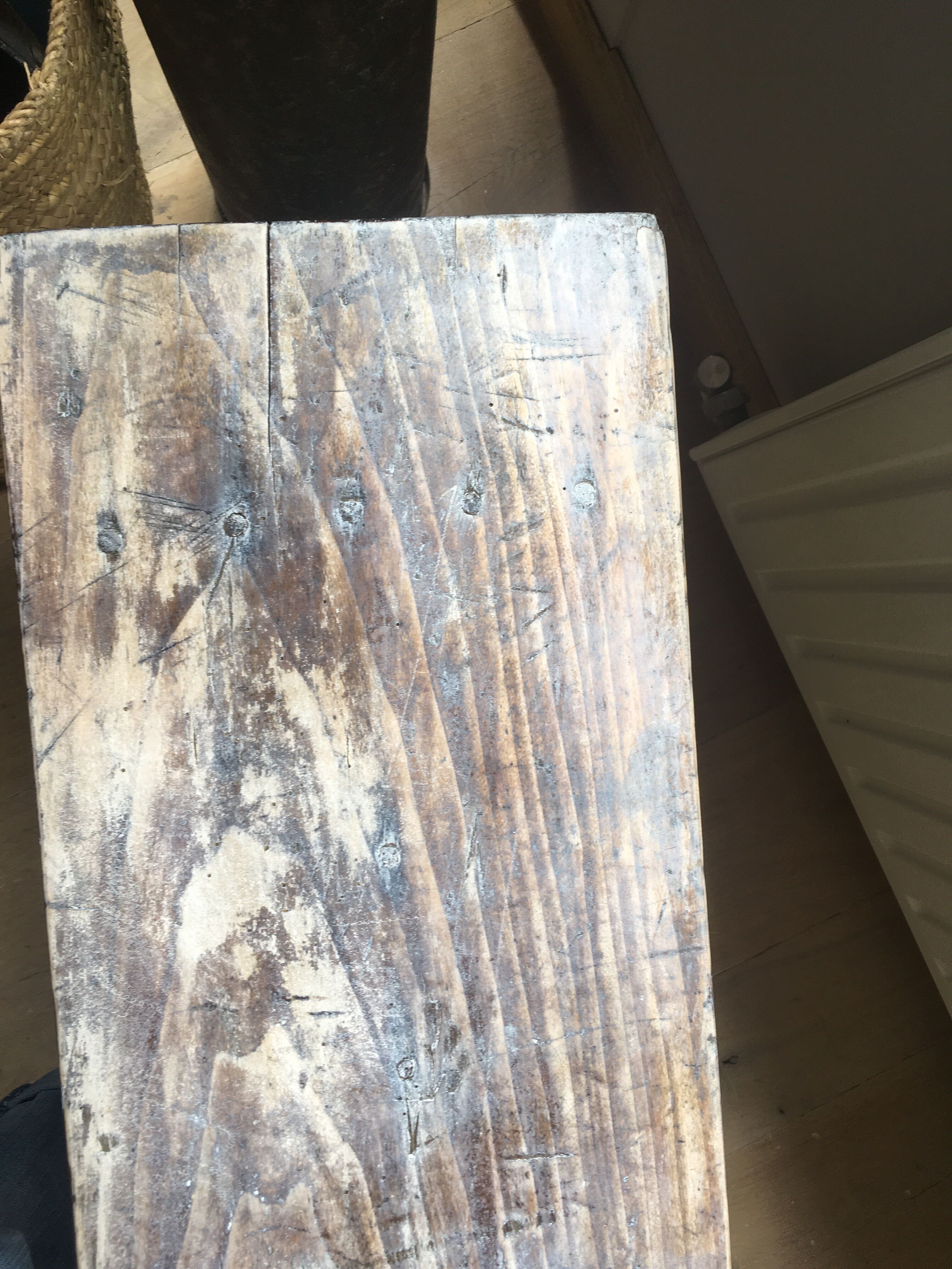 Wooden bench