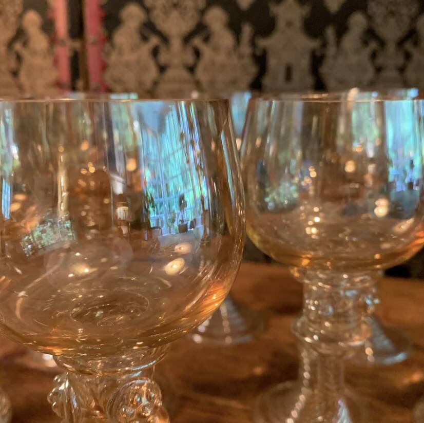 Suite of 12 Moselle wine glasses