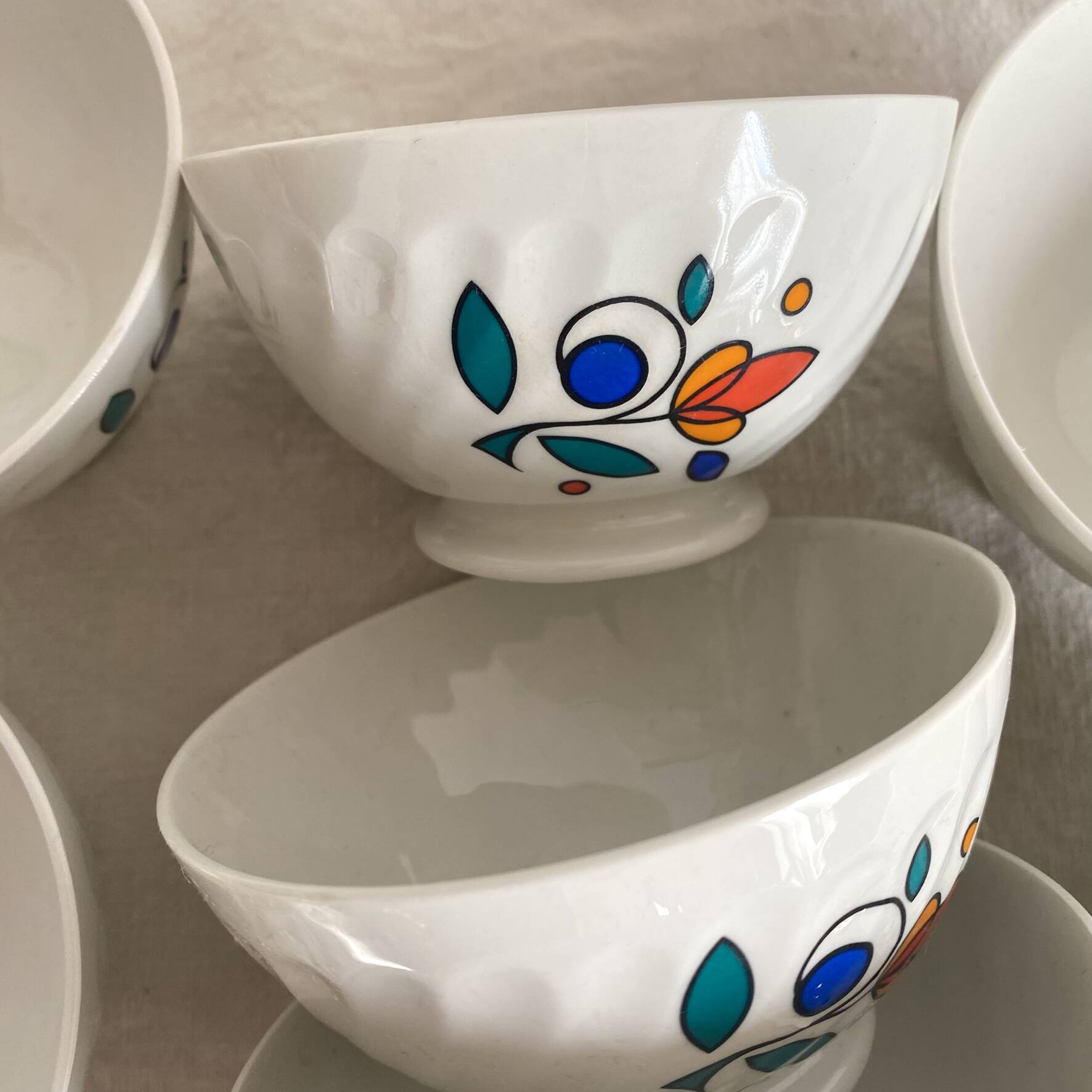 Small bowls Sarreguemines 1970s