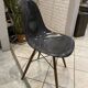 DSW chair black fibre black dowel walnut Eames Herman Miller vintage 1950