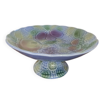 Blue slipware fruit bowl