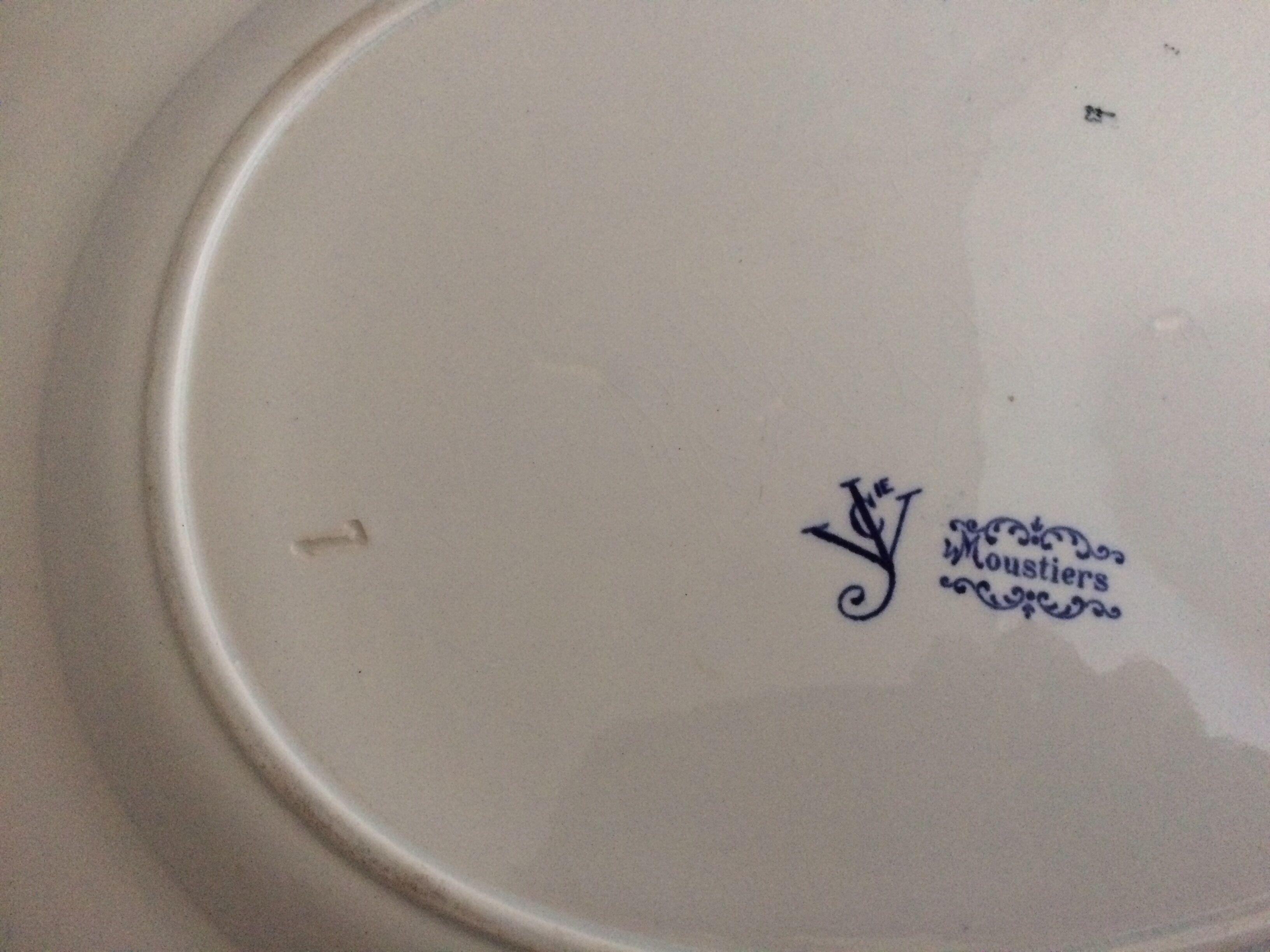 Pld dish in bordeaux earthenware Johnston Old