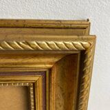Glazed carved wooden frame