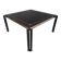 Paolo Barracchia Italian Steel and Inlaid Wood Dinning Table by Roman Deco