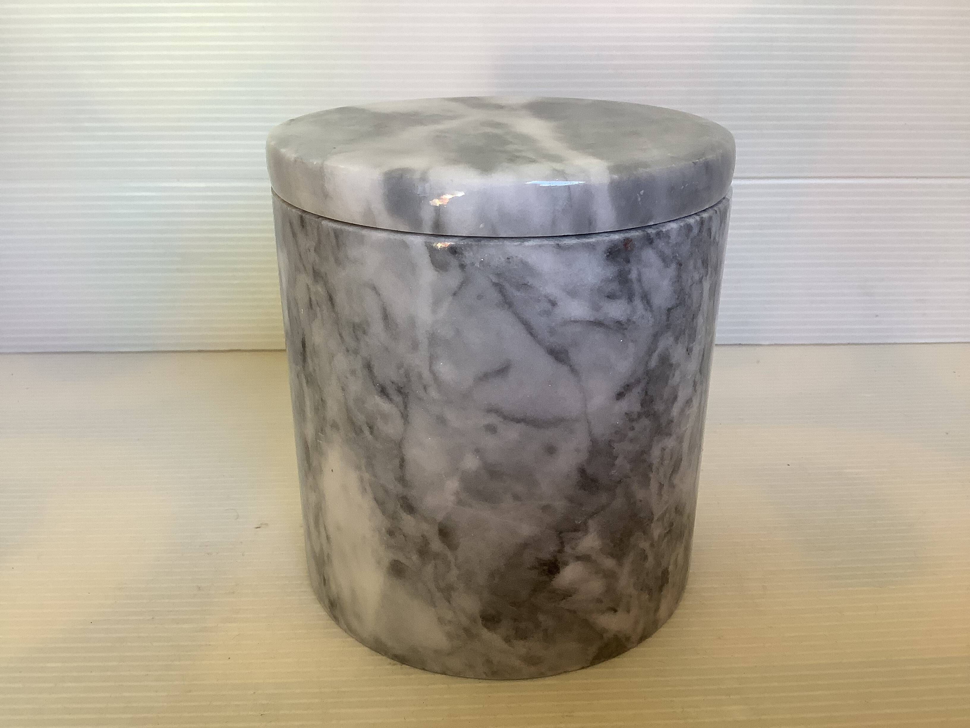 Gray White Marble Box