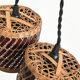 Lot de 2 baladeuses en osier