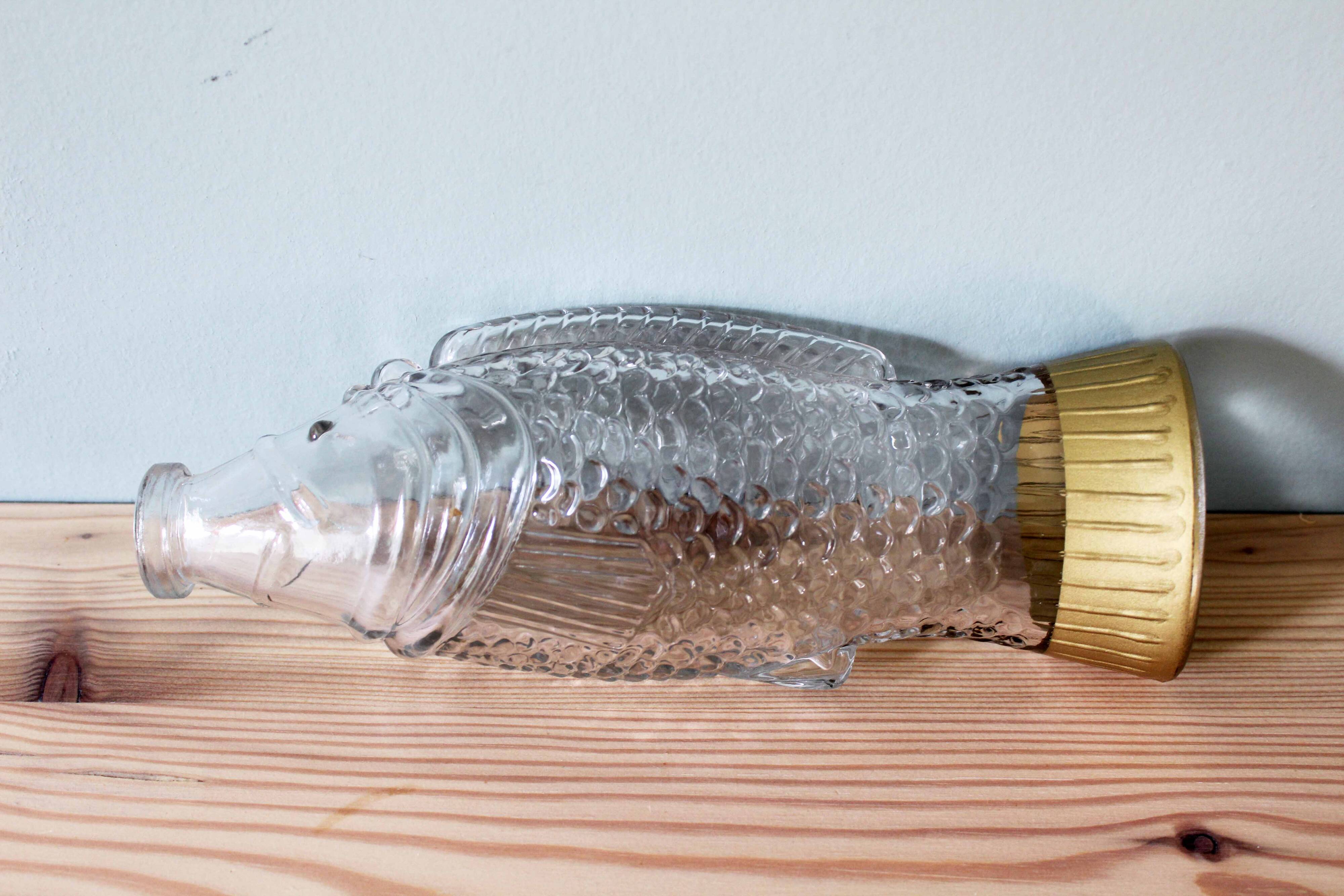 Vintage fish-shaped bottle