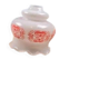 Vintage orange flower globe – Opal glass lampshade with a seventies design