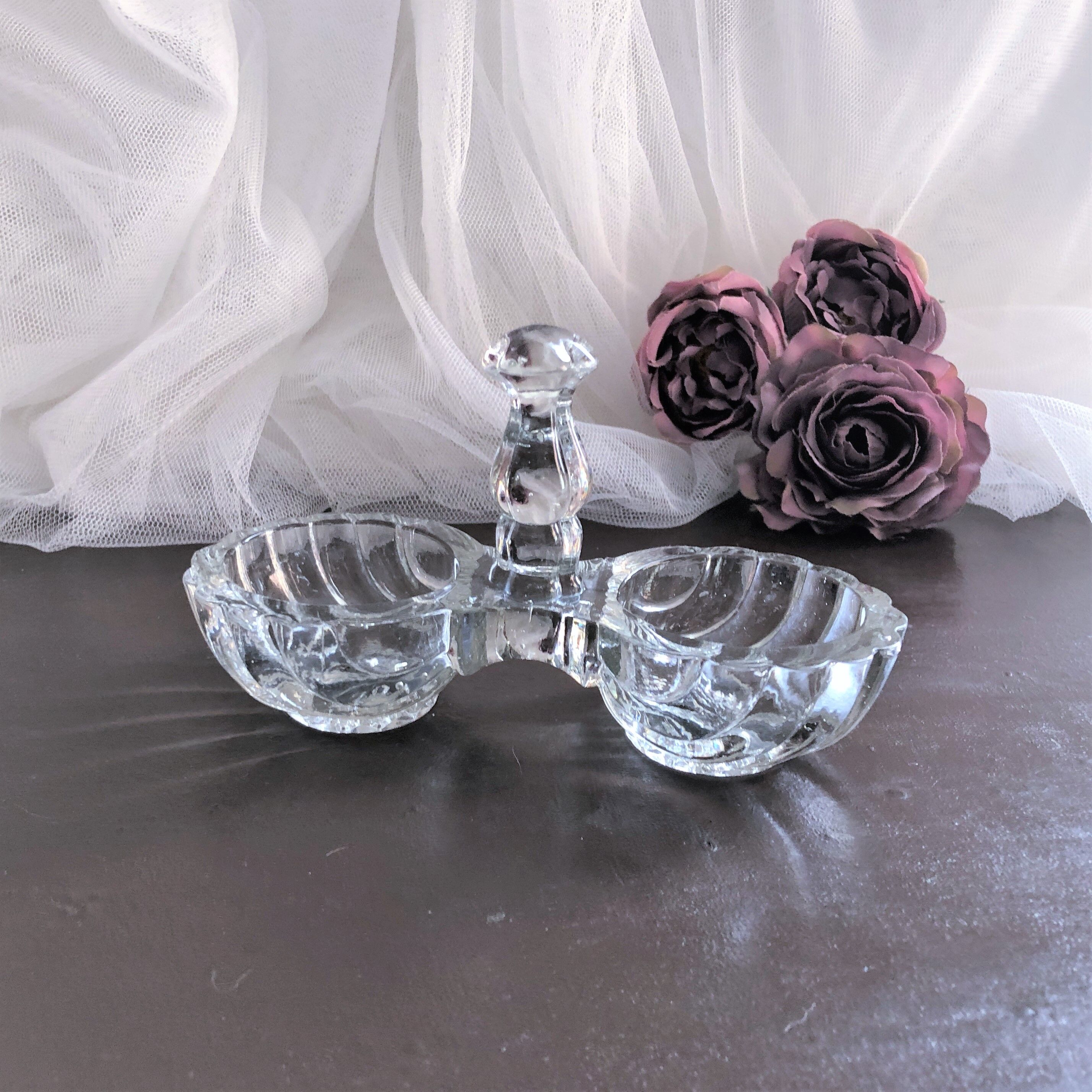 Saleron molded glass 2 compartments