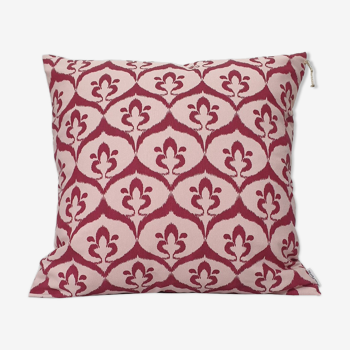 Ottoman cushion cover style ikat pink / raspberry - 50 x 50