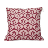 Pink / raspberry ikat style ottoman cushion cover - 50 x 50