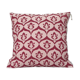 Pink / raspberry ikat style ottoman cushion cover - 50 x 50