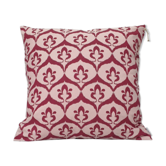 Ottoman cushion cover style ikat pink / raspberry - 50 x 50