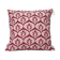 Pink / raspberry ikat style ottoman cushion cover - 50 x 50