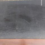 Black leather desk with extensions