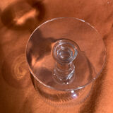 Six champagne glasses