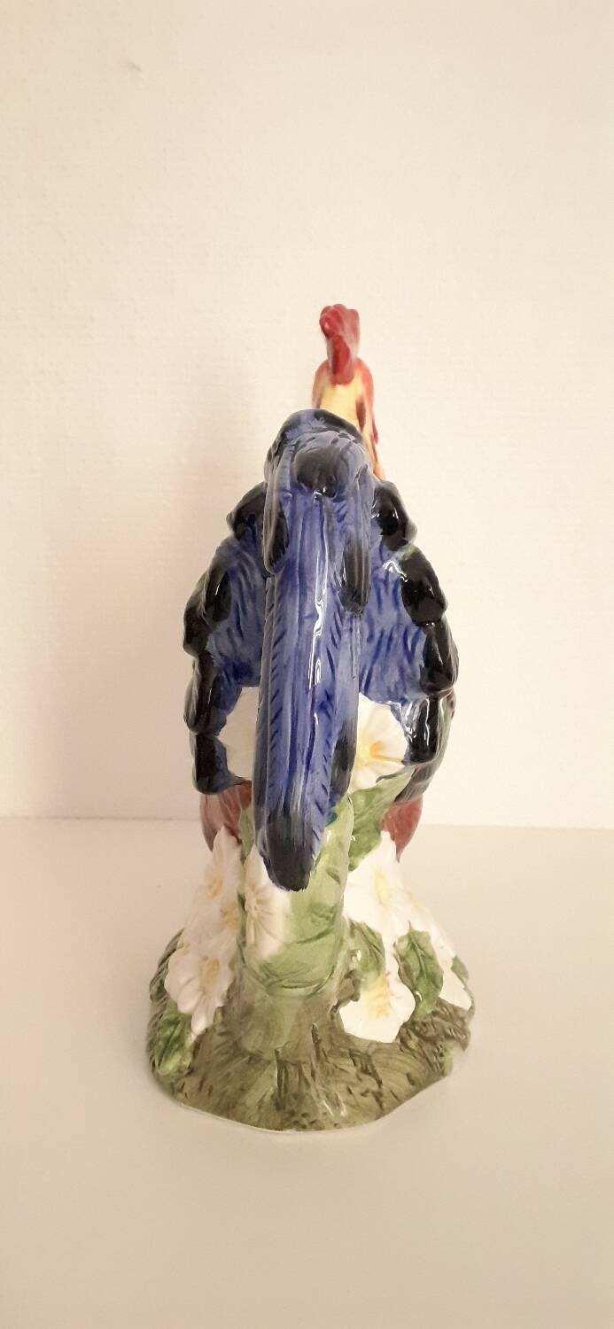 Vintage slip rooster pitcher