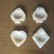 Series of 4 ashtrays "card game" in alabaster 60s 70s