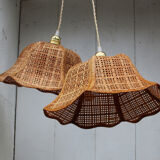 Rattan flower hanging