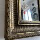 Petit miroir ancien doré à la feuille d’or, fin XIXe siècle