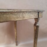 Square pedestal table gilded wood florentine style vintage 1950