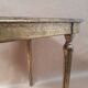 Square pedestal table gilded wood florentine style vintage 1950