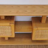 Vintage wooden furniture console from the 70s