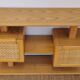 Console meuble en bois vintage des années 70